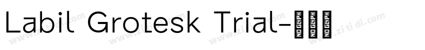 Labil Grotesk Trial字体转换